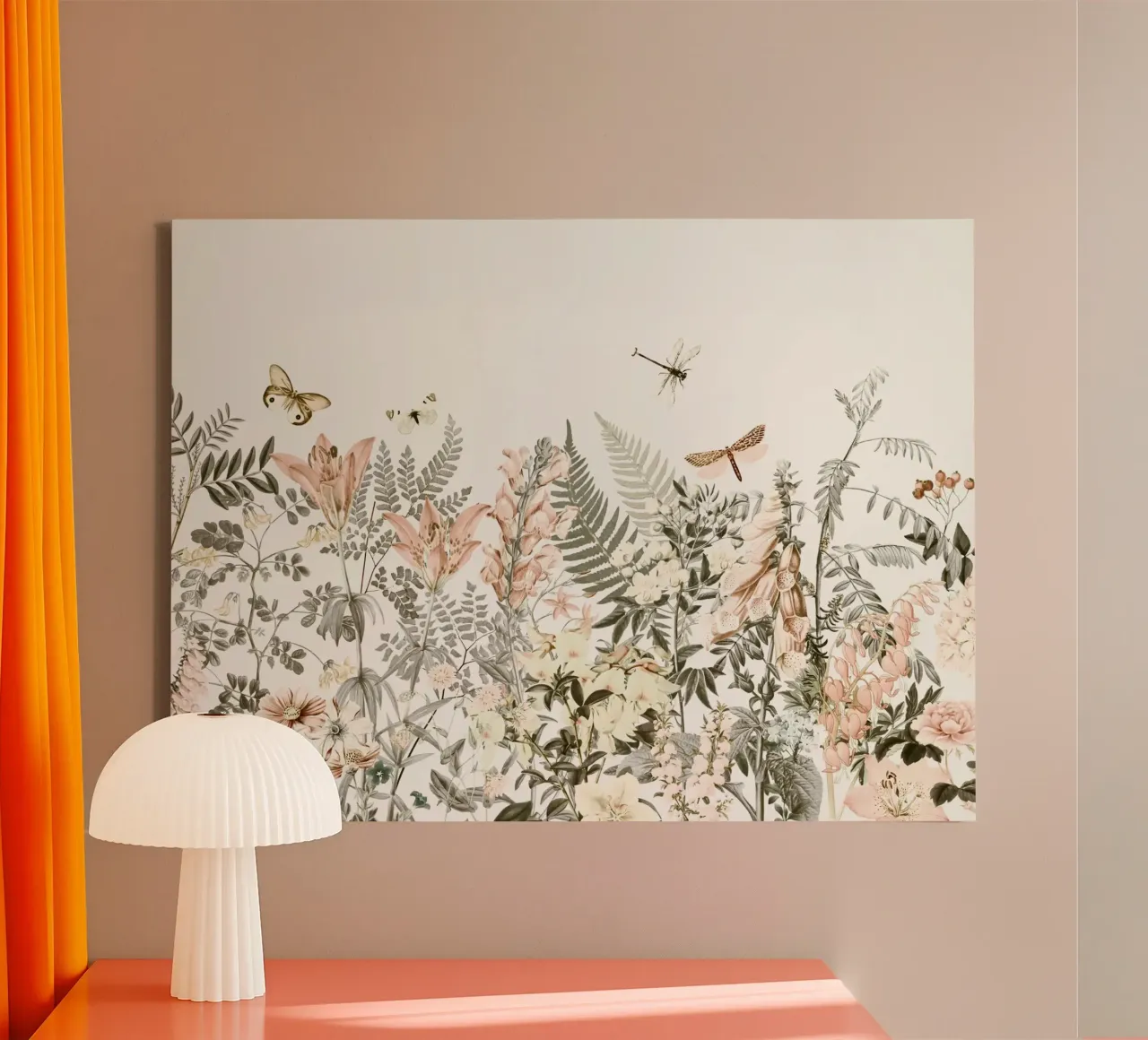 Swedish Midsummer Wildflower Meadow canvas with Floater frame by Andrea Haase Floral Passion