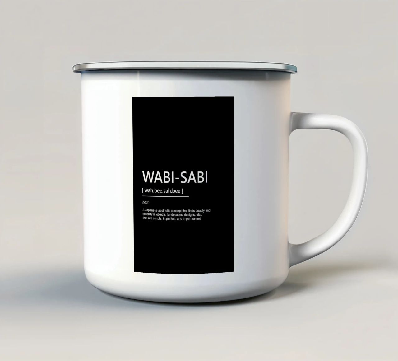 wabi sabi tazza in smalto da Yeadon