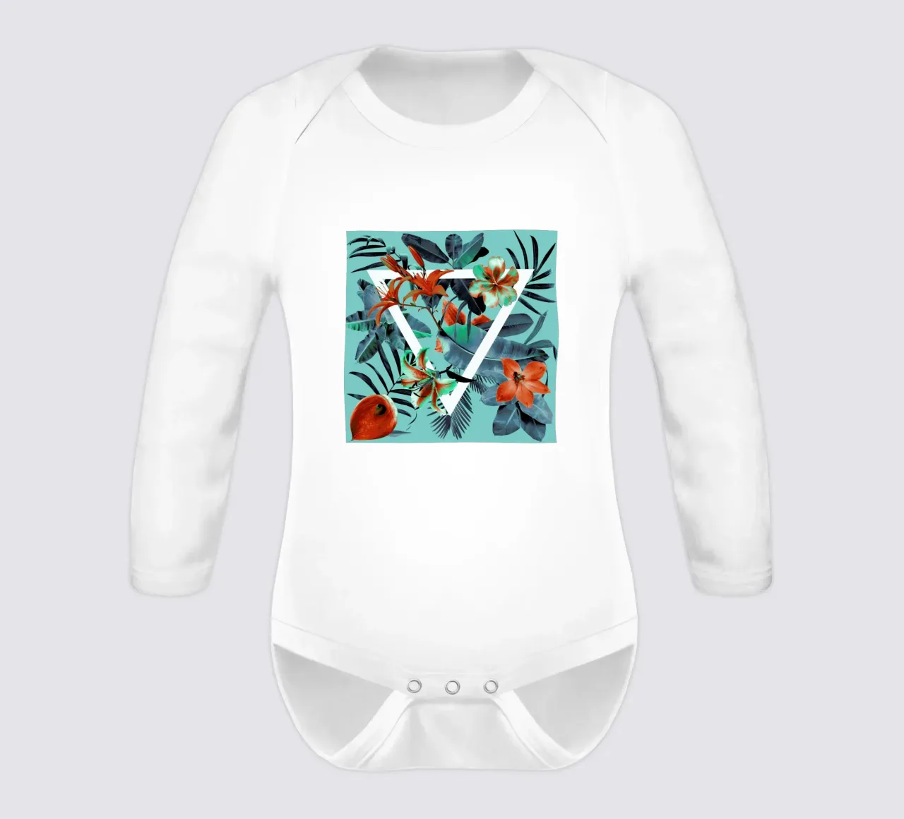 Triflo long-sleeve baby romper by Ali Gulec