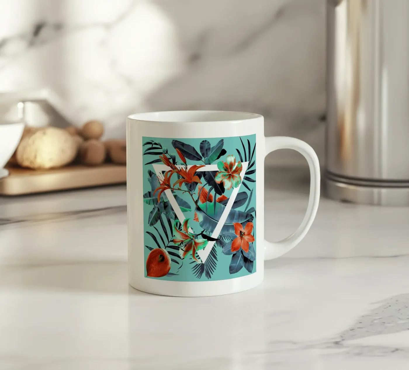 Triflo ceramic mug by Ali Gulec