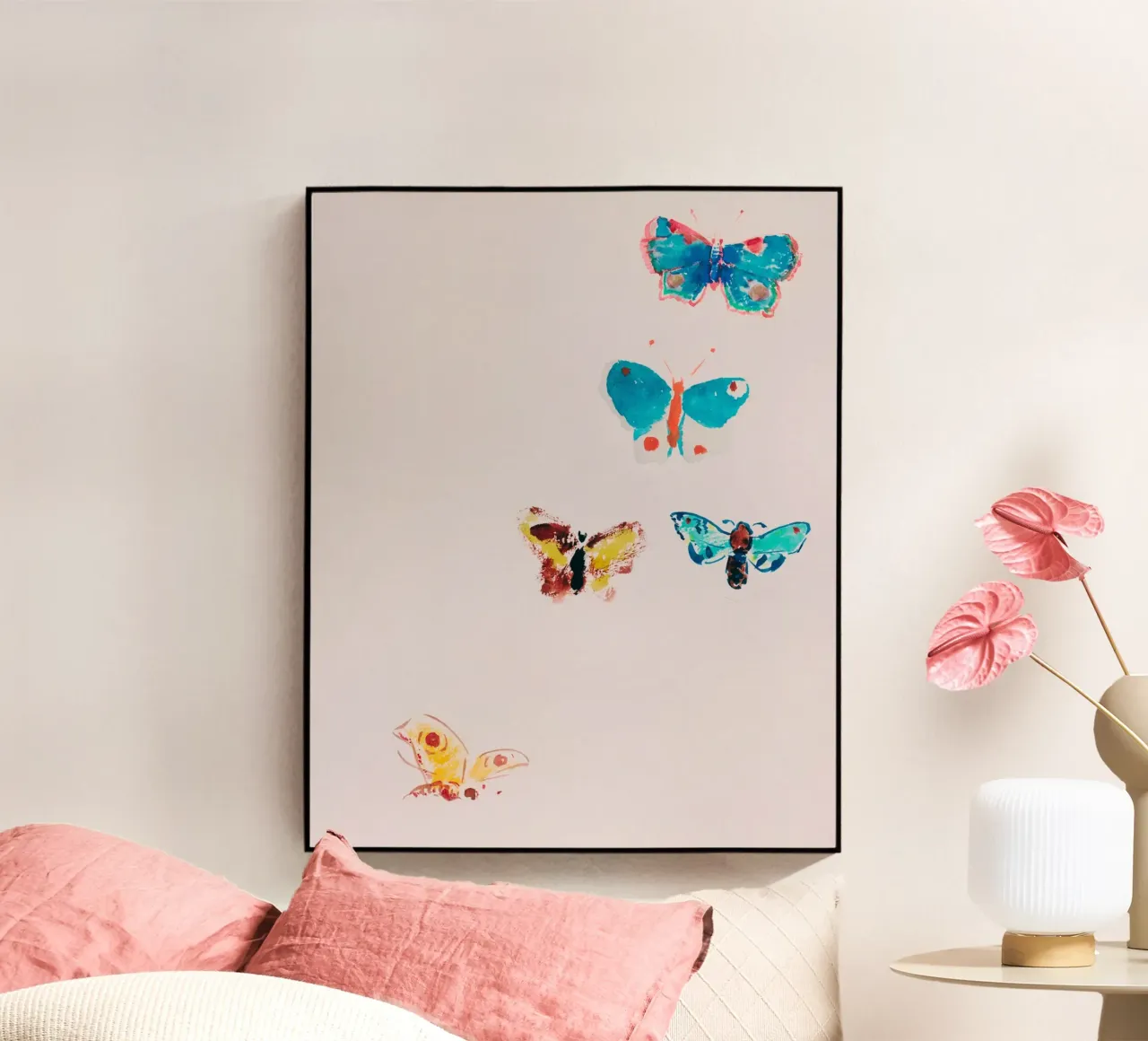 Five Butterflies plexiglass da Second Canvas
