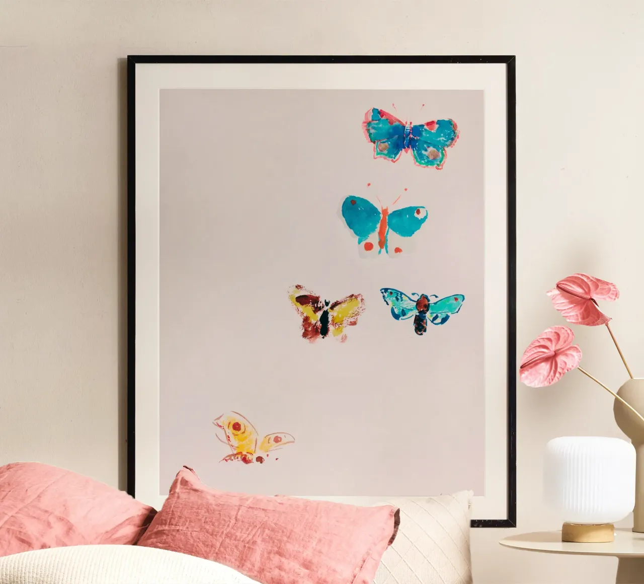 Five Butterflies poster da Second Canvas