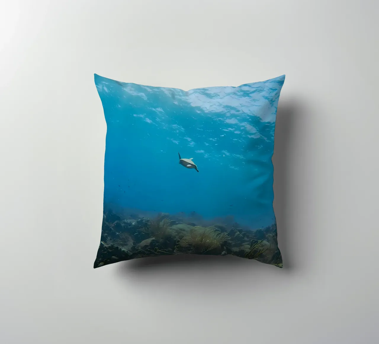 Dwarf Cuttlefish Bubble Bokeh decorative cushion by Eames