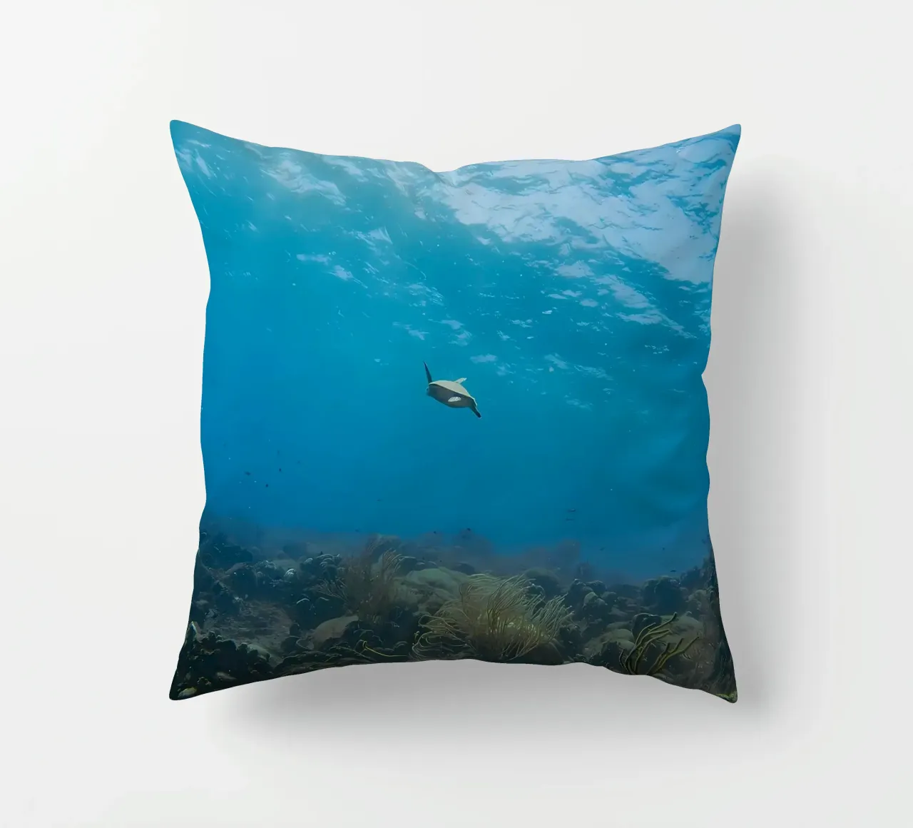 Dwarf Cuttlefish Bubble Bokeh decorative cushion by Eames