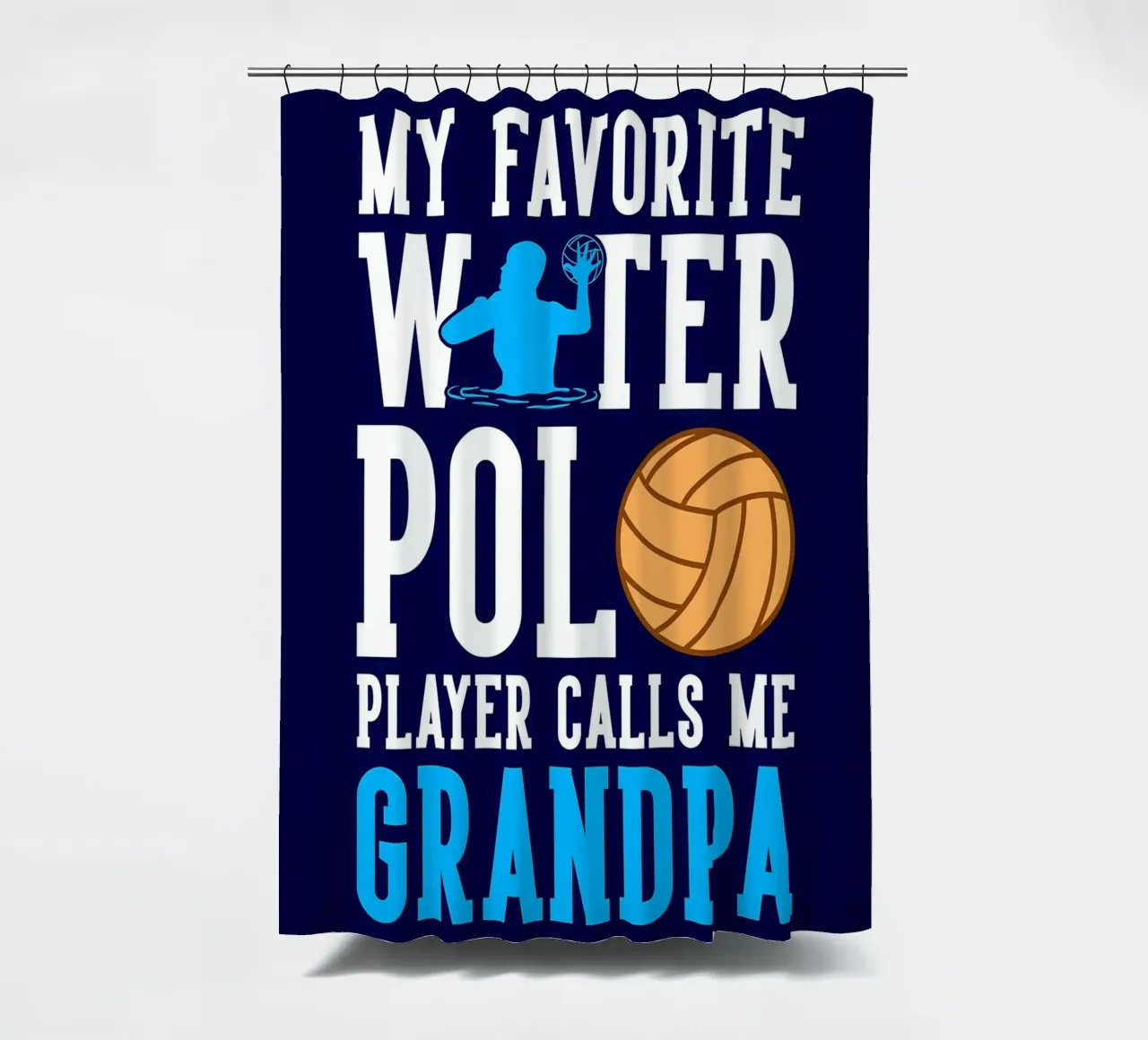 Water Polo shower curtain by Stylianos