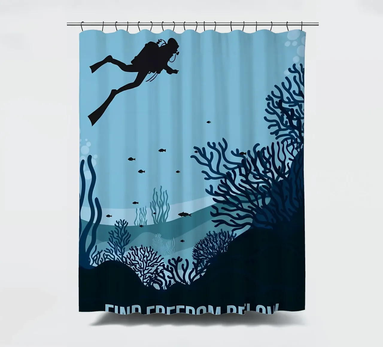 Cuttlefish with Color shower curtain by Eames