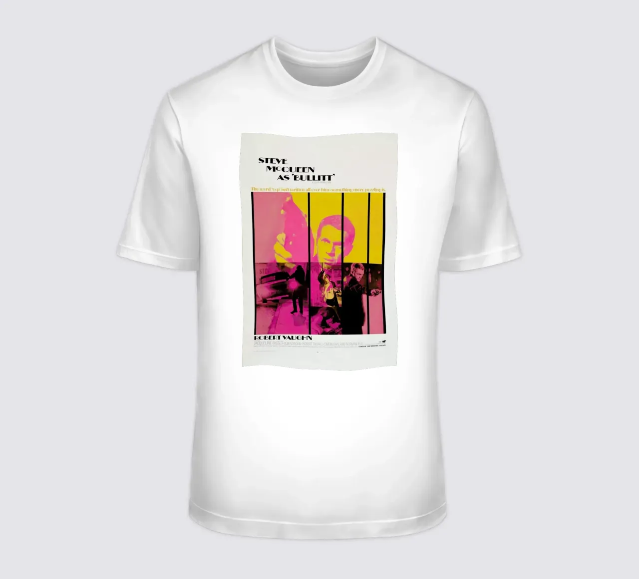 ‘Bullitt’ Retro Movie Poster t-shirt da Gallery Print and Art Limited