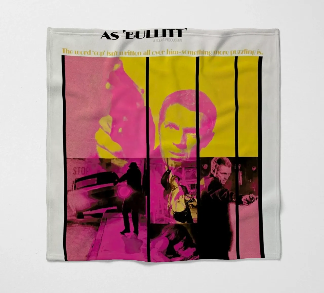 ‘Bullitt’ Retro Movie Poster coperta in pile da Gallery Print and Art Limited