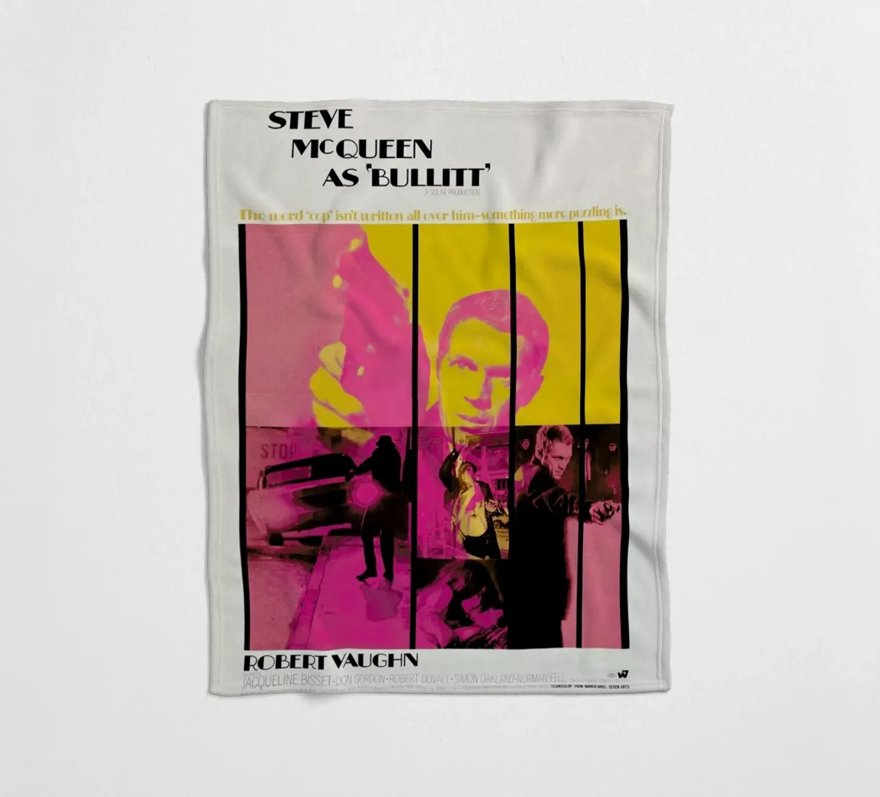 ‘Bullitt’ Retro Movie Poster coperta in pile da Gallery Print and Art Limited