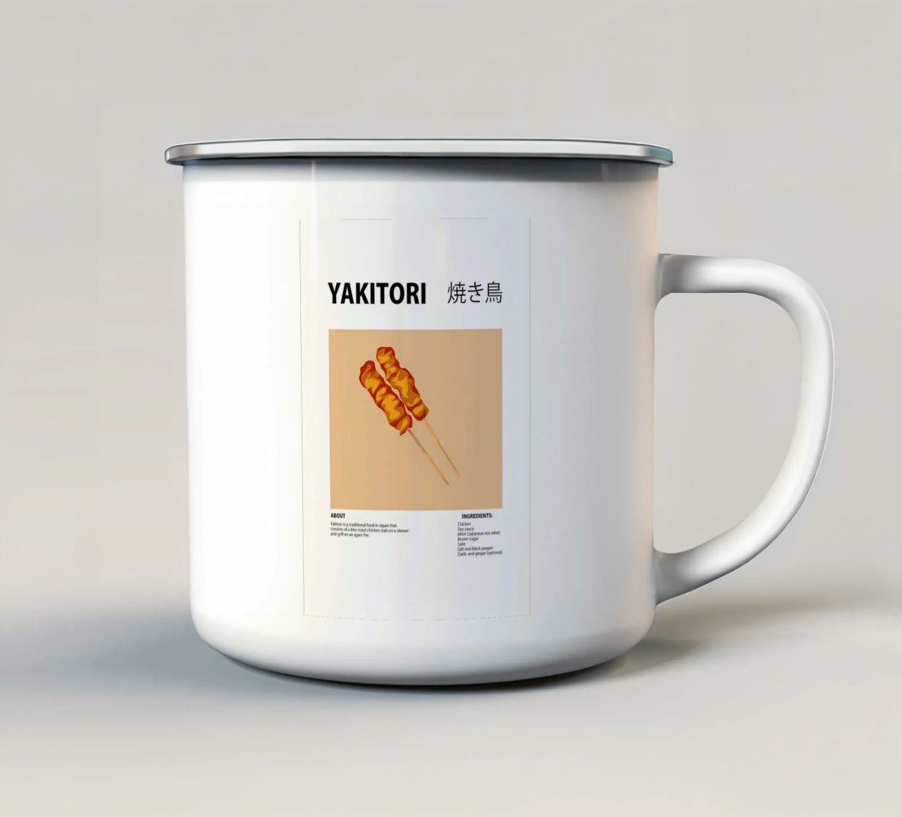 YAKITORI tazza in smalto da Yeadon