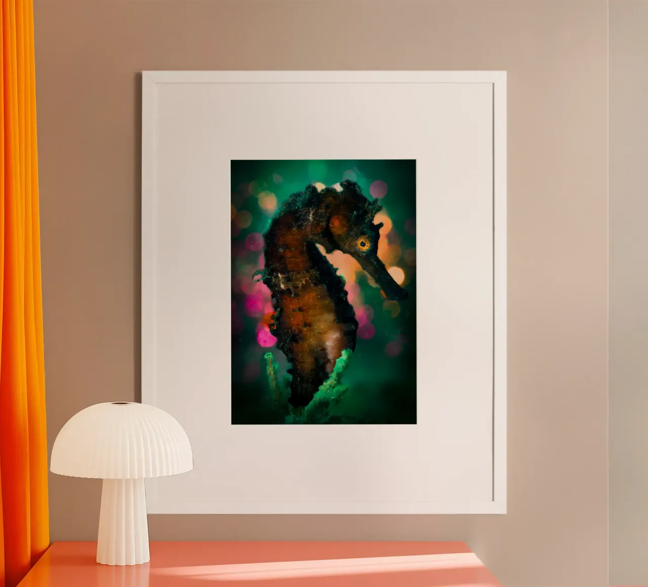 Poulpe à la noix de coco en coquille poster de Eames