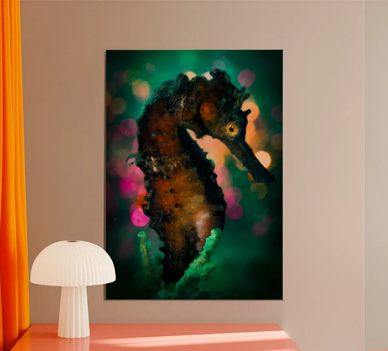 Poulpe à la noix de coco en coquille poster de Eames