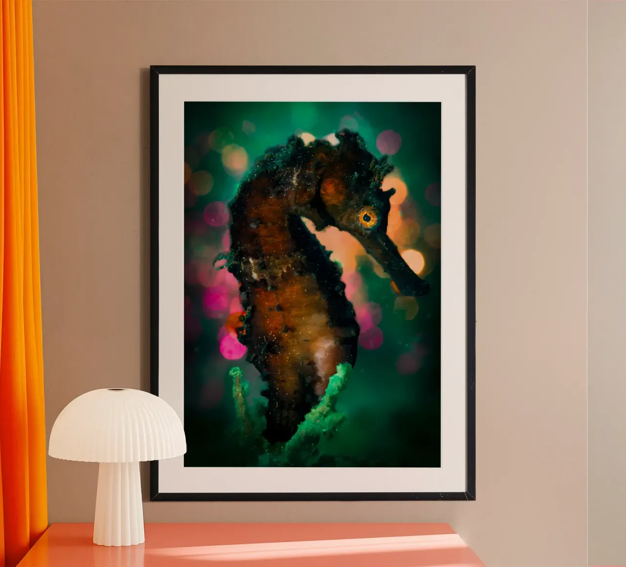 Poulpe à la noix de coco en coquille poster de Eames