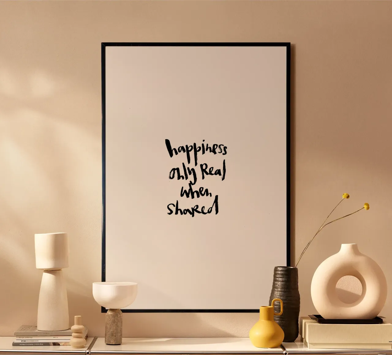Happiness poster da Brushmeetspaper