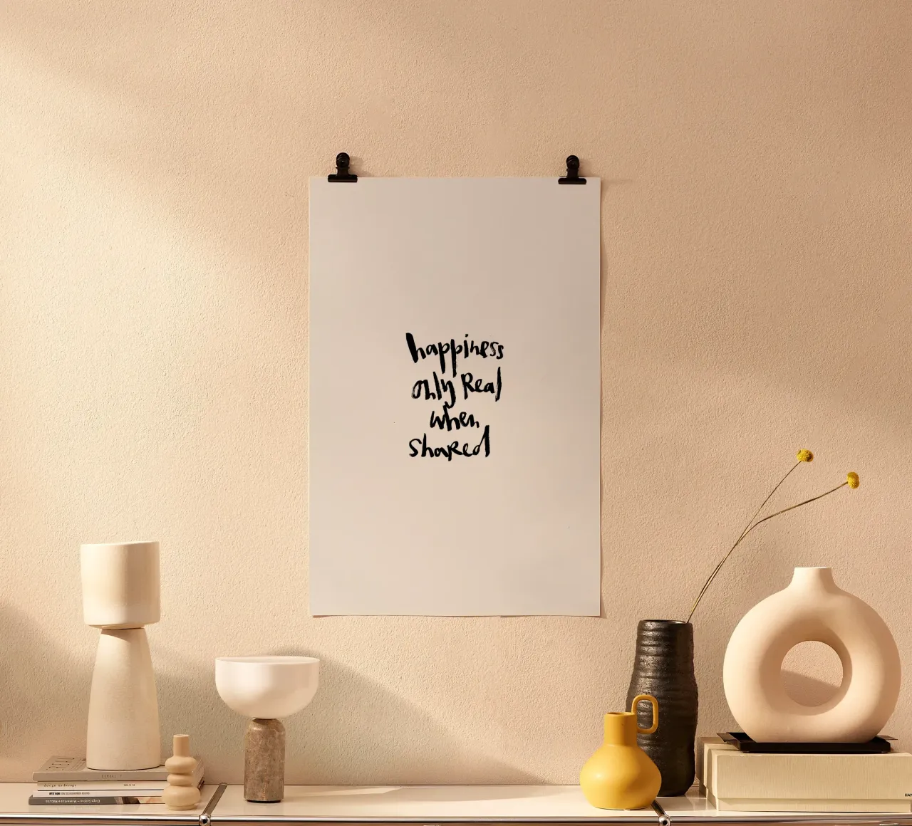 Happiness poster da Brushmeetspaper