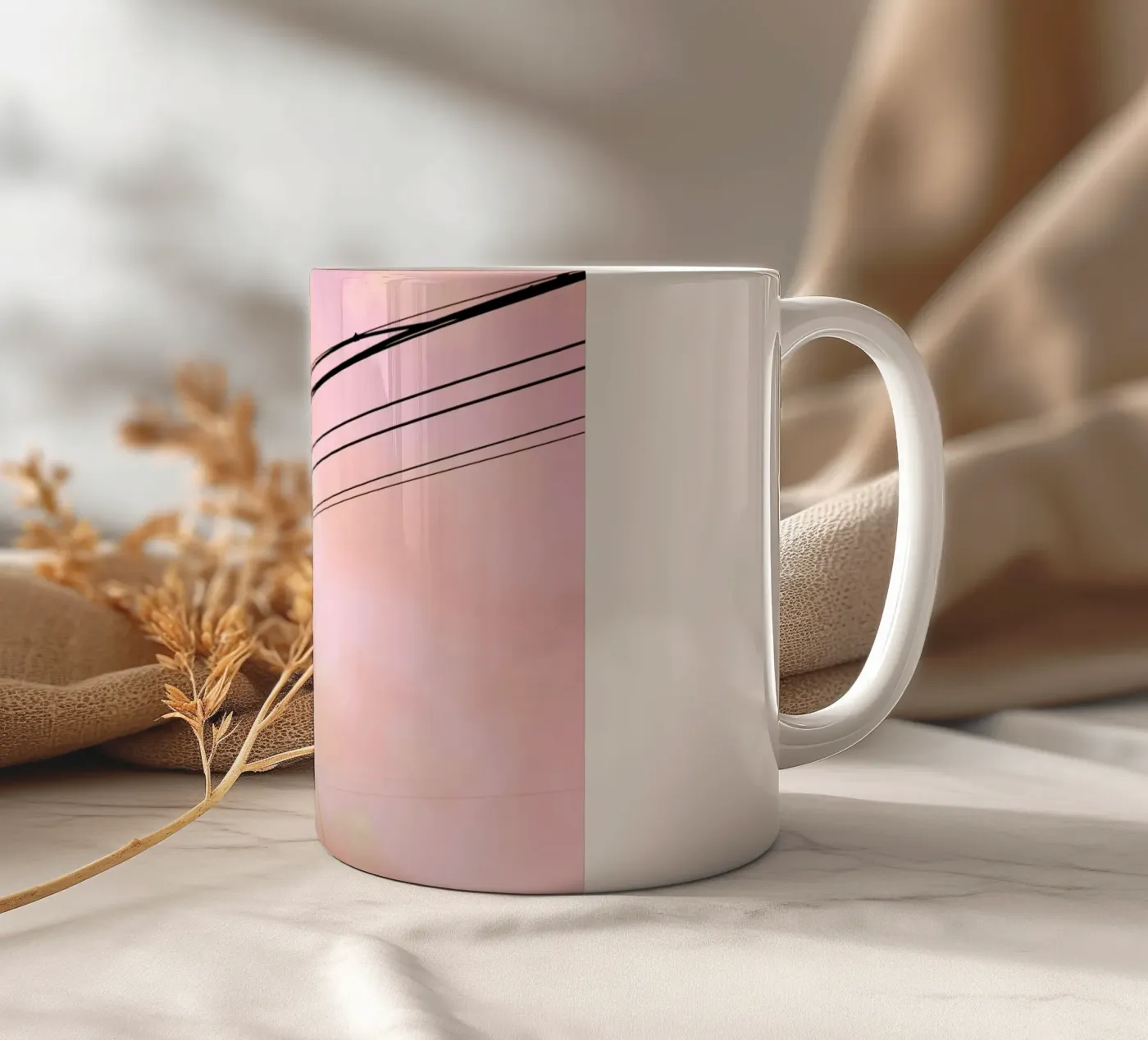 Crossroads ceramic mug by Tal Paz-Fridman