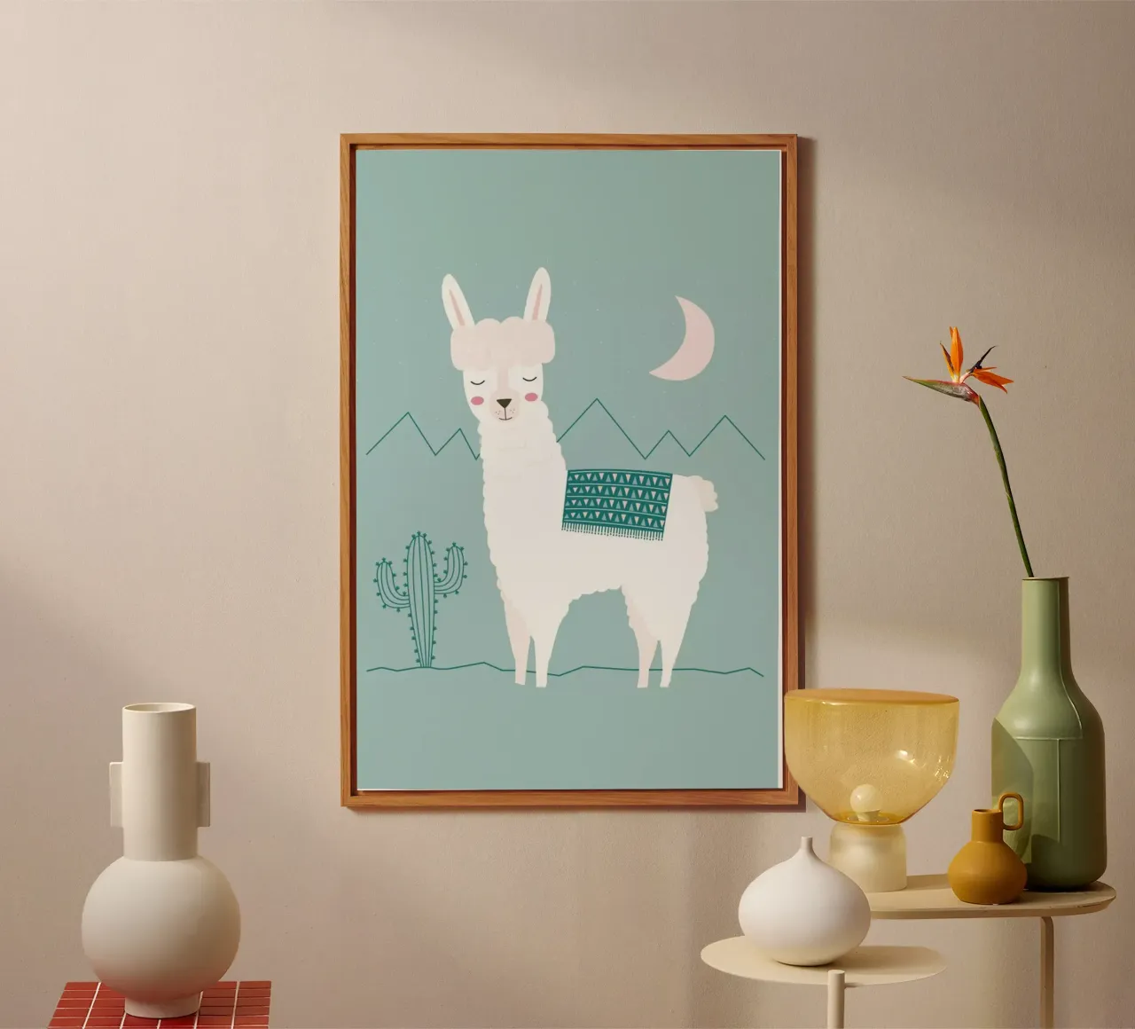 Alpaca In The Mountains alluminio dibond da Karin Bijlsma
