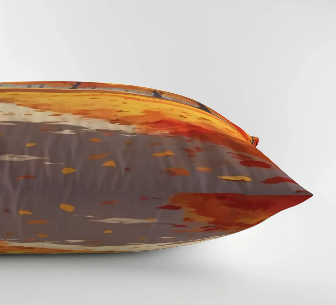 paesaggio autunnale con fogliame colorato cuscino da DesignDoodle
