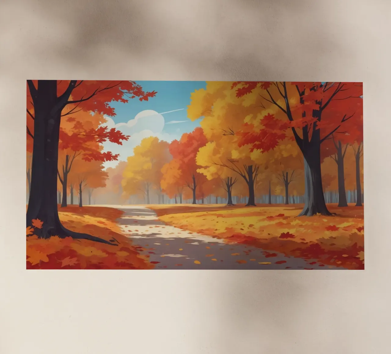 paesaggio autunnale con fogliame colorato pellicola backlit da DesignDoodle
