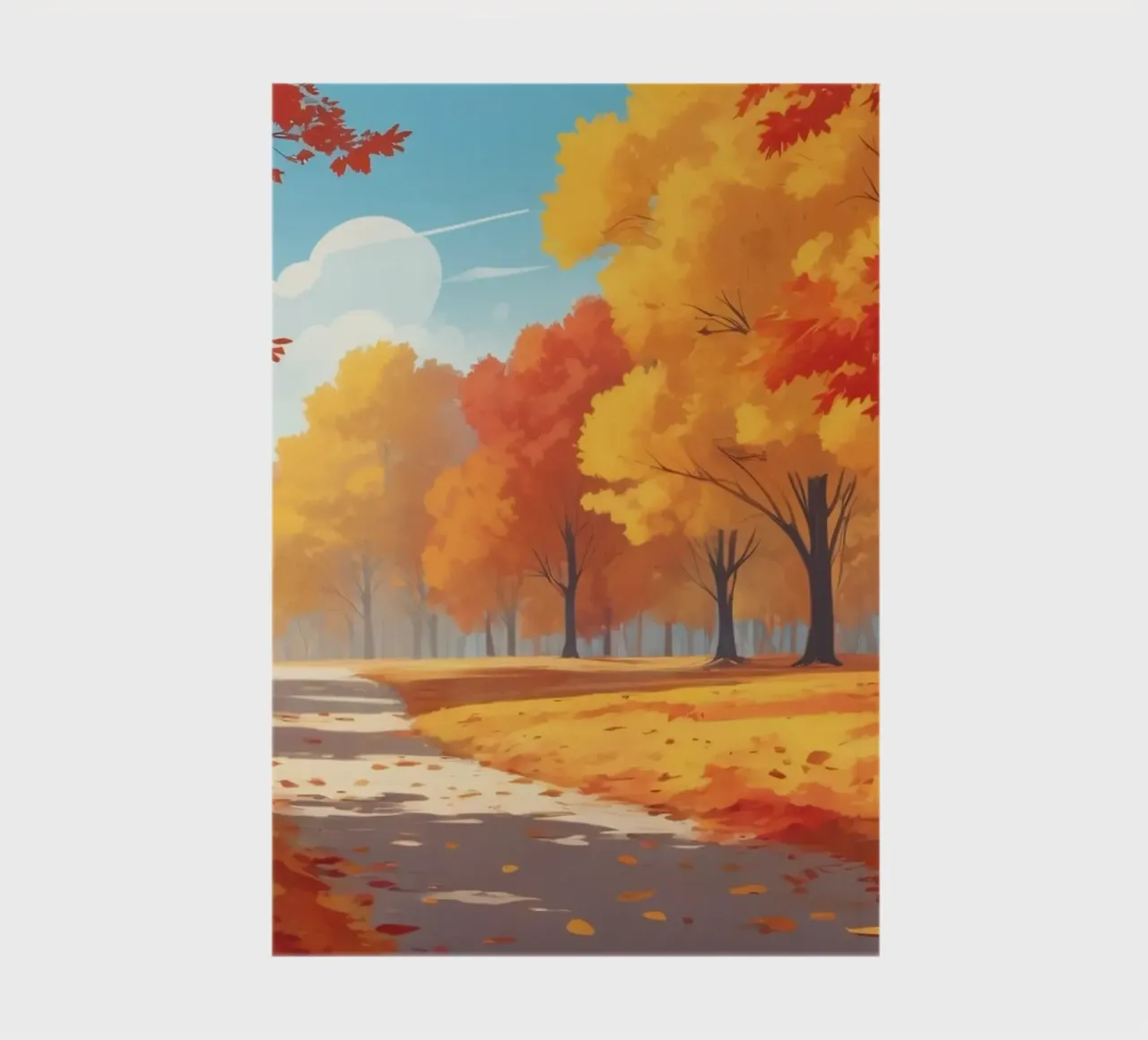 autumn landscape featuring colorful foliage notebook by DesignDoodle