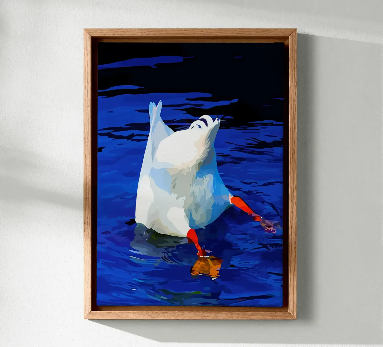 Zeeschildpad op koraalrif canvas met Baklijst van Eames