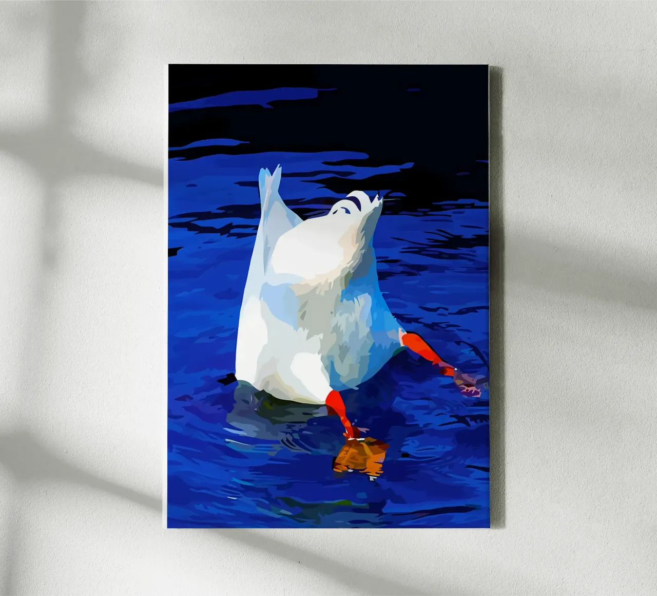 Zeeschildpad op koraalrif canvas met Baklijst van Eames