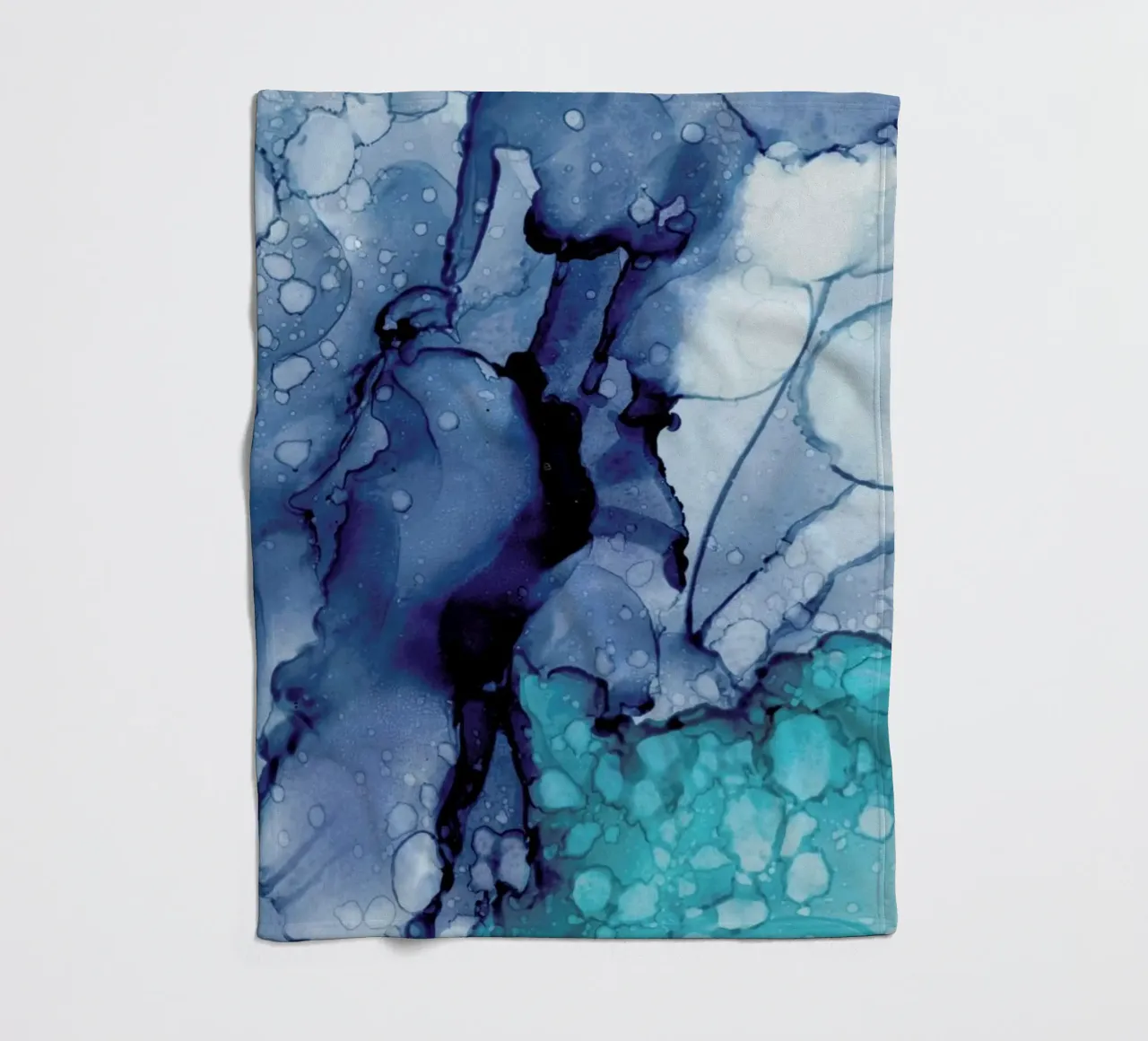 Ink No. 10 fleece blanket by Froilein Juno