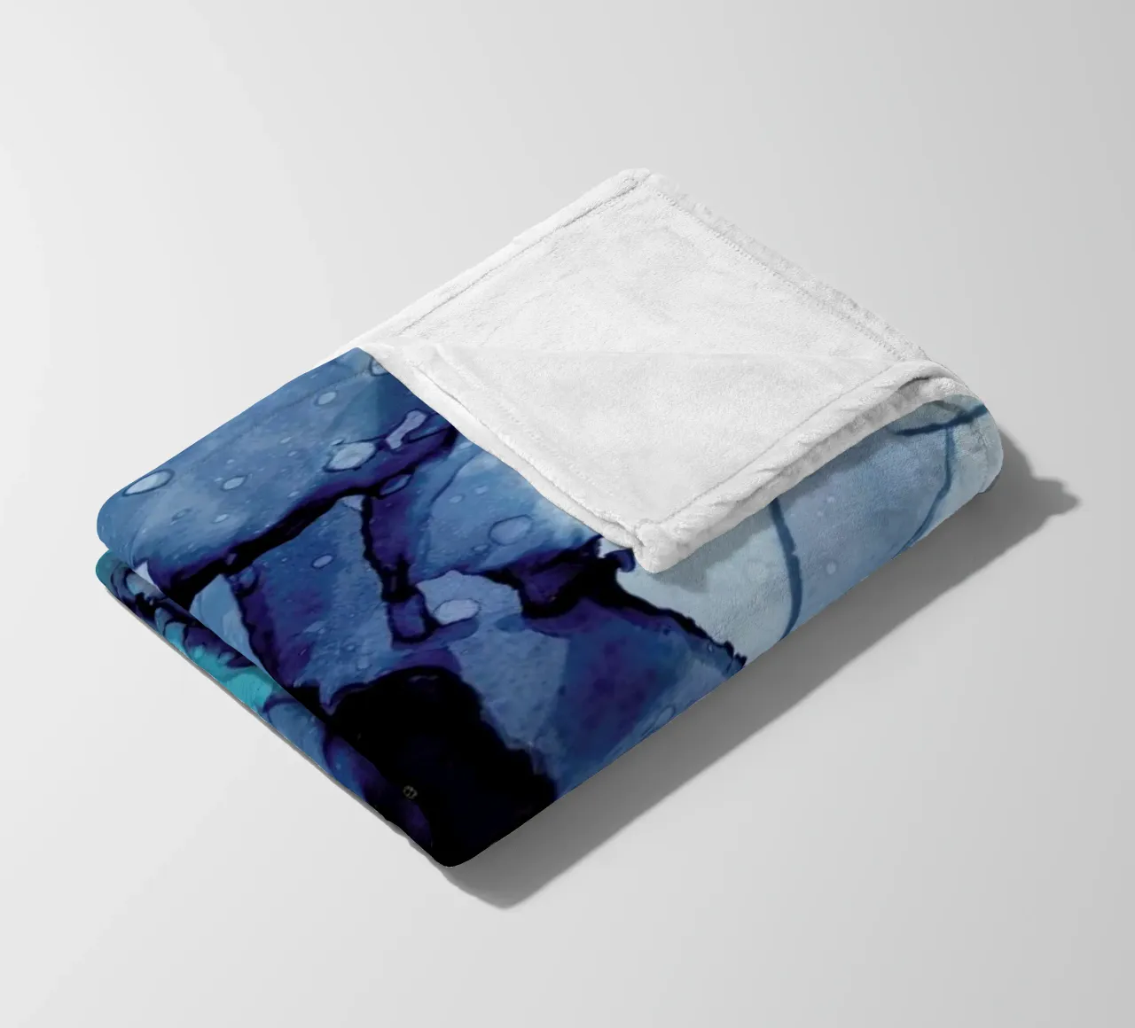 Ink No. 10 fleece blanket by Froilein Juno