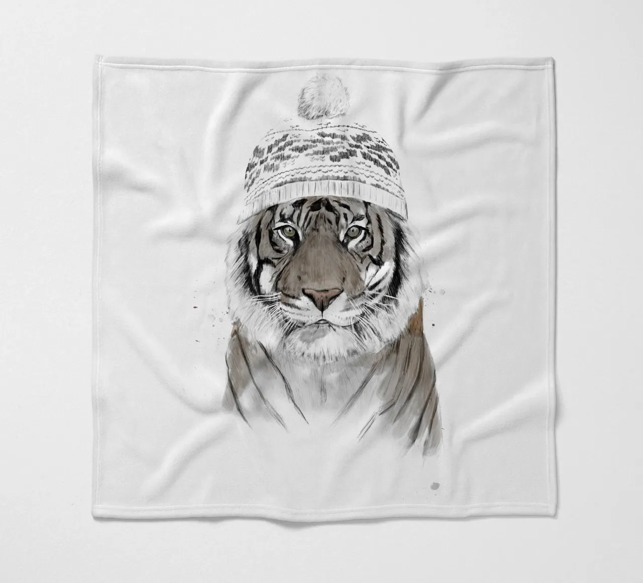 Siberian Tiger coperta in pile da Balazs Solti