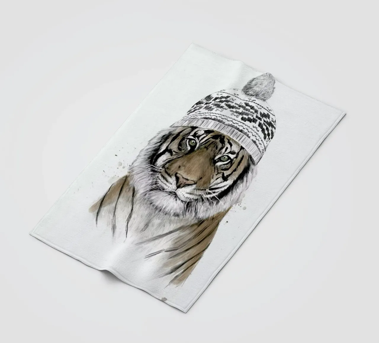 Siberian Tiger coperta in pile da Balazs Solti