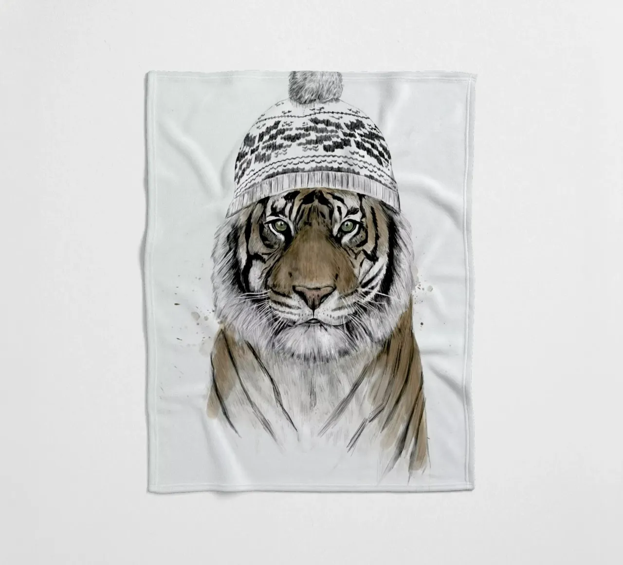 Siberian Tiger coperta in pile da Balazs Solti