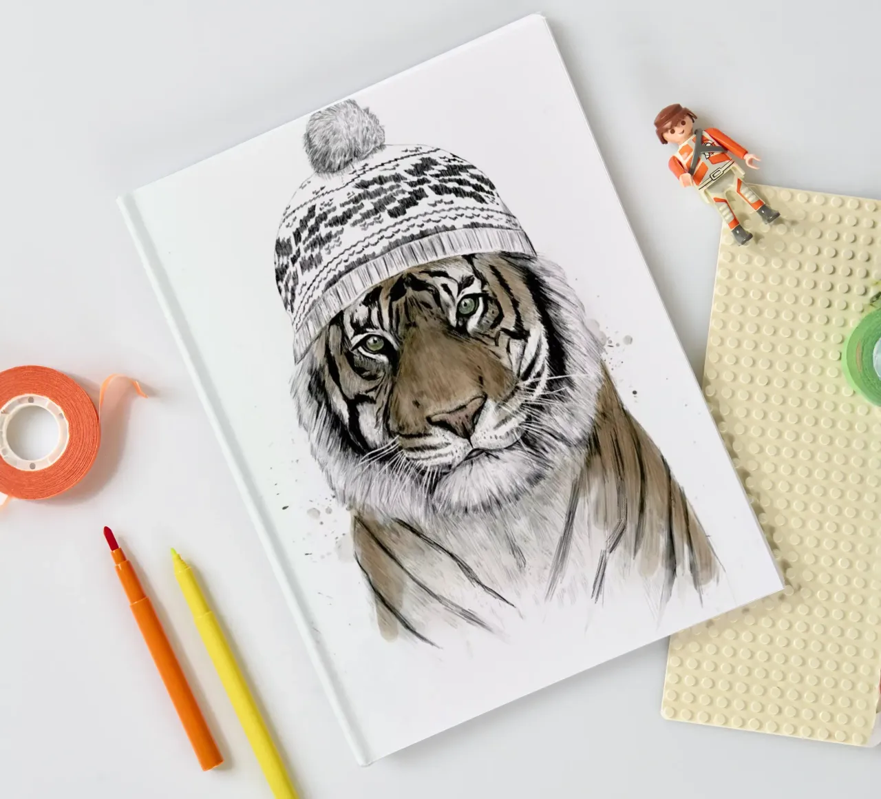 Siberian Tiger notebook by Balazs Solti
