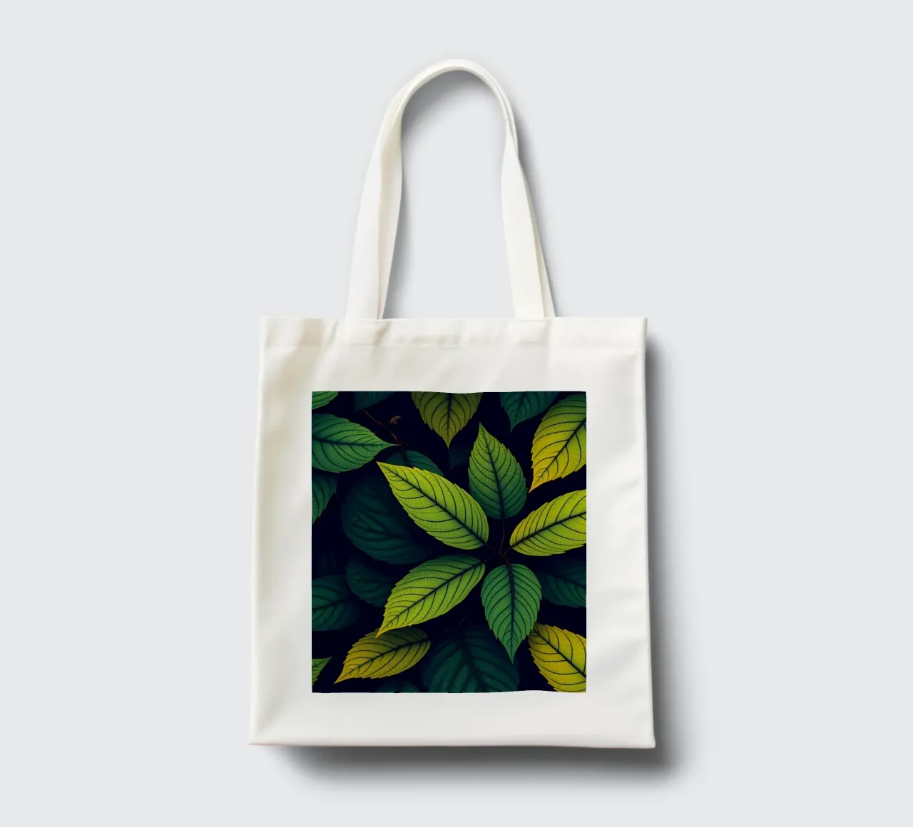 Exploring the beauty of abstract green leaf patterns tote bag by DesignDoodle