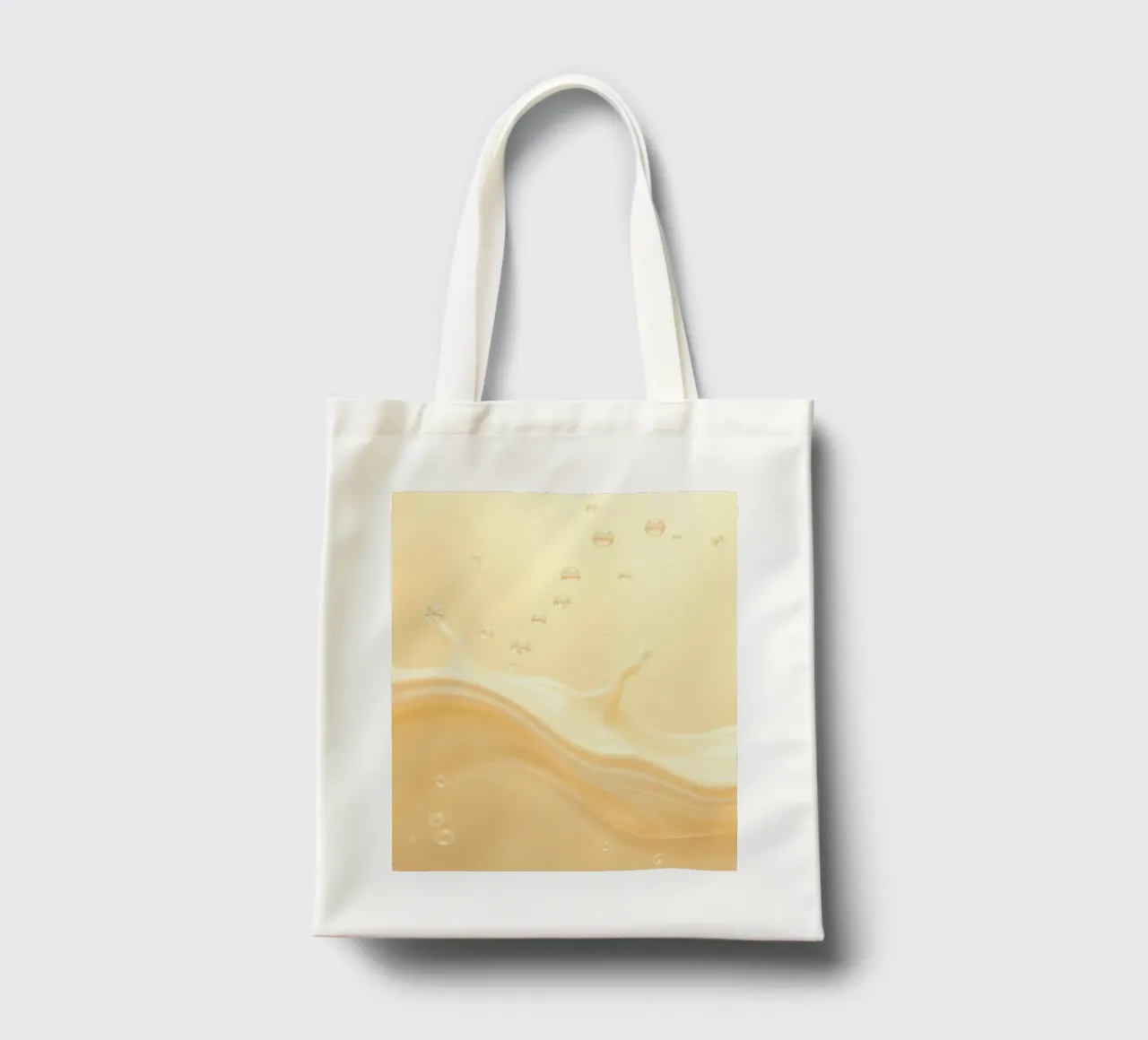 Creamy fluid splash creates dynamic abstract patterns tote bag by DesignDoodle