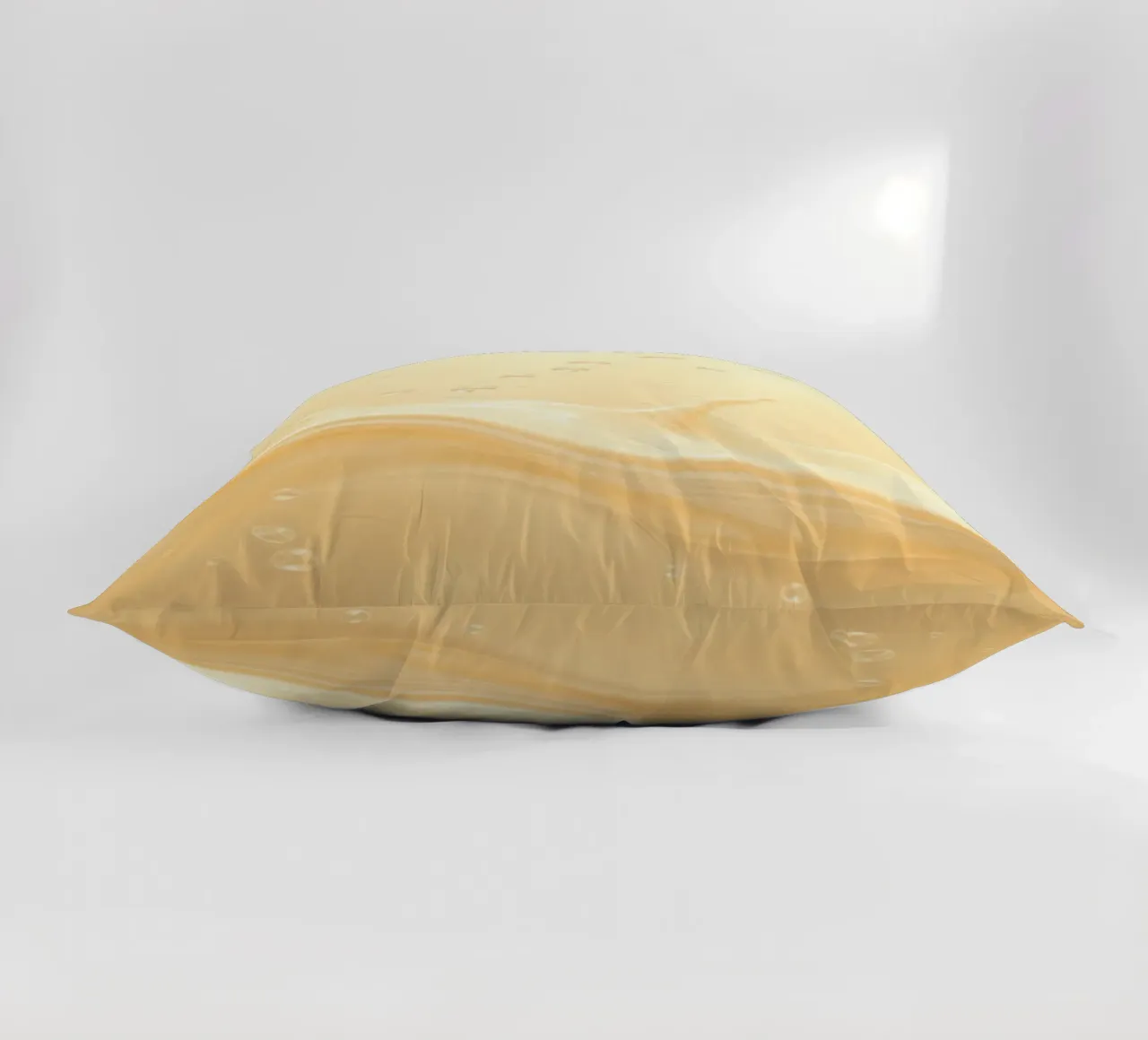 Creamy fluid splash creates dynamic abstract patterns decorative cushion by DesignDoodle