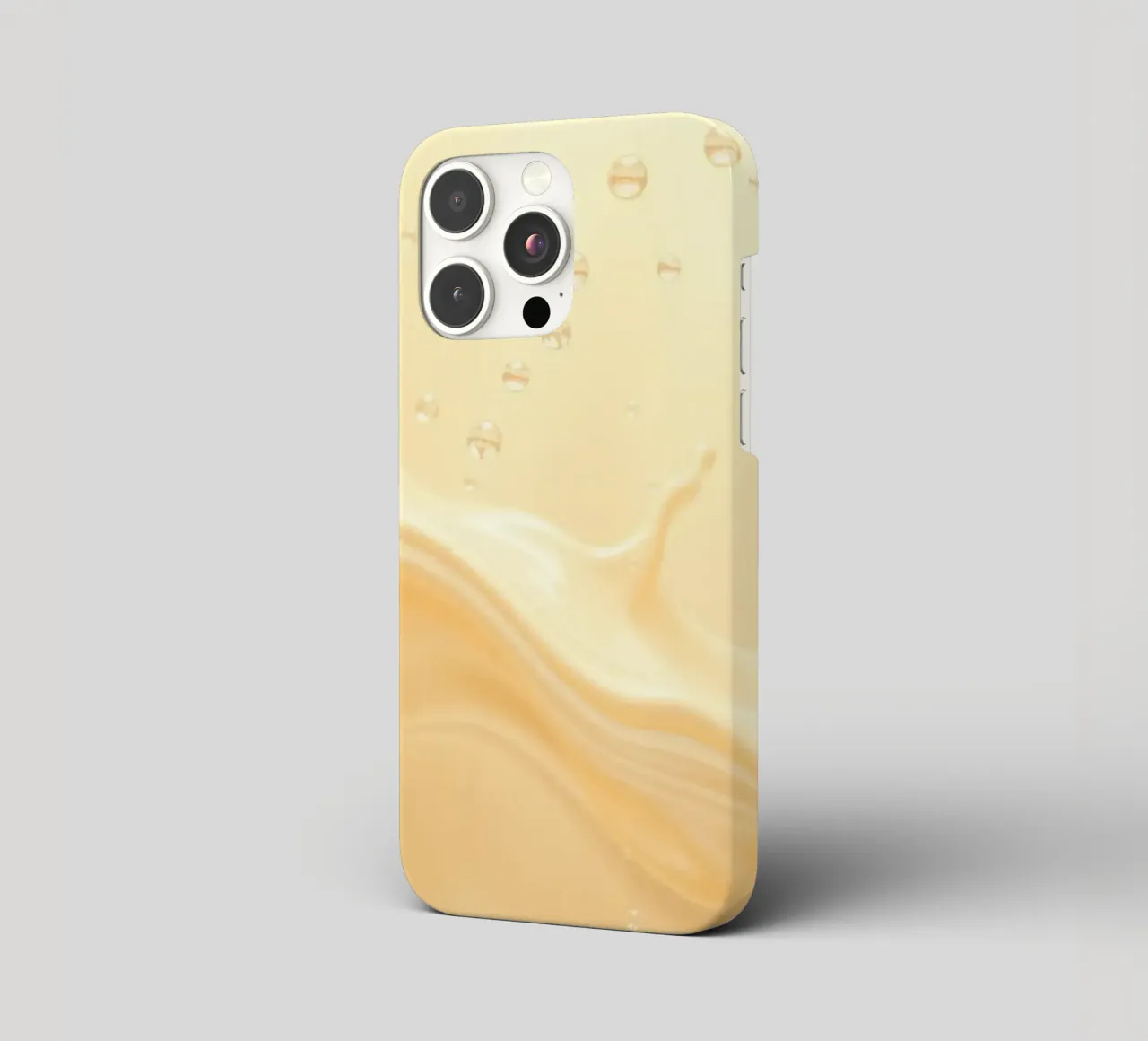 Creamy fluid splash creates dynamic abstract patterns iphone case by DesignDoodle