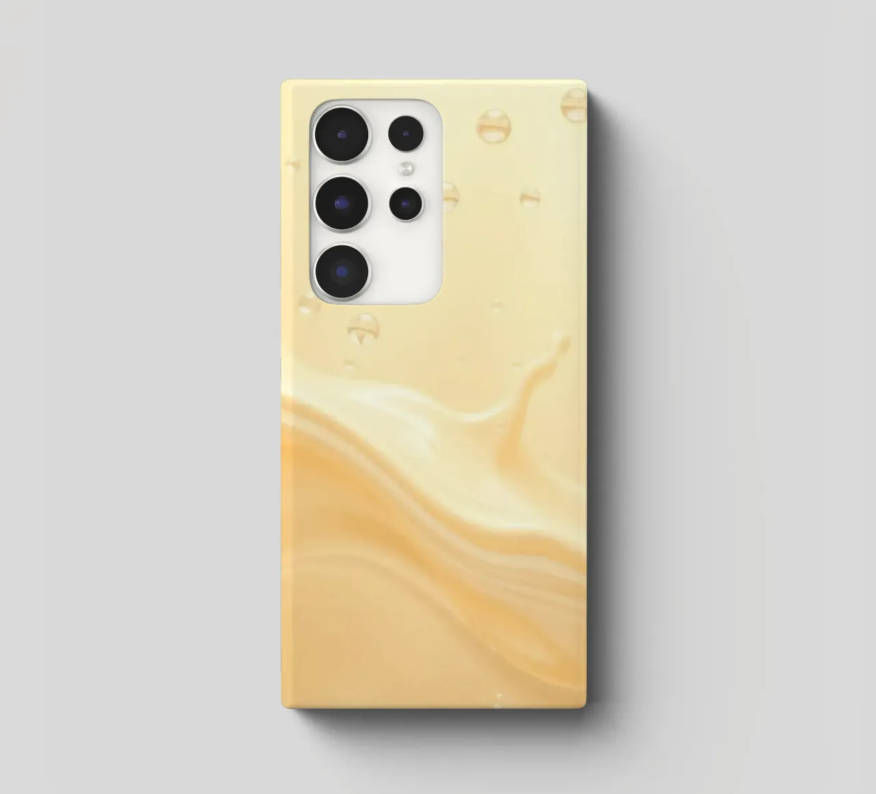 Creamy fluid splash creates dynamic abstract patterns samsung phone case by DesignDoodle