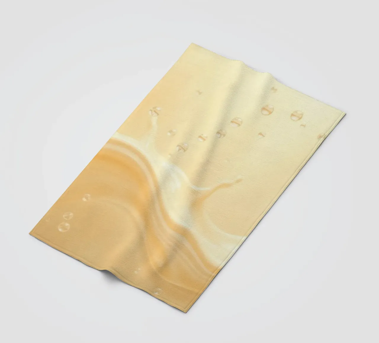 Creamy fluid splash creates dynamic abstract patterns fleece blanket by DesignDoodle