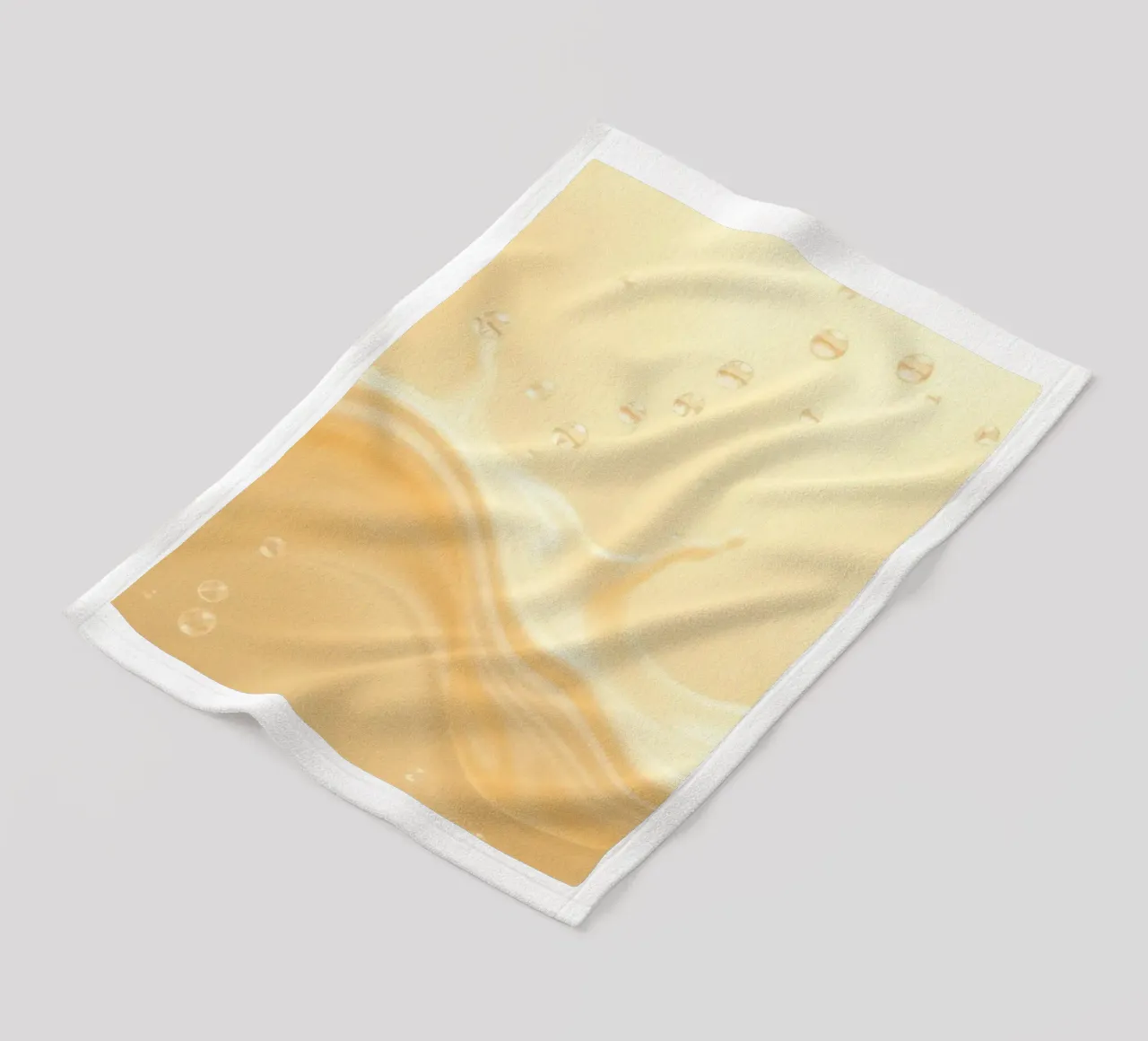 Creamy fluid splash creates dynamic abstract patterns fleece blanket by DesignDoodle