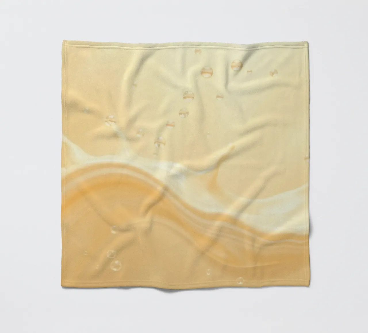 Creamy fluid splash creates dynamic abstract patterns fleece blanket by DesignDoodle