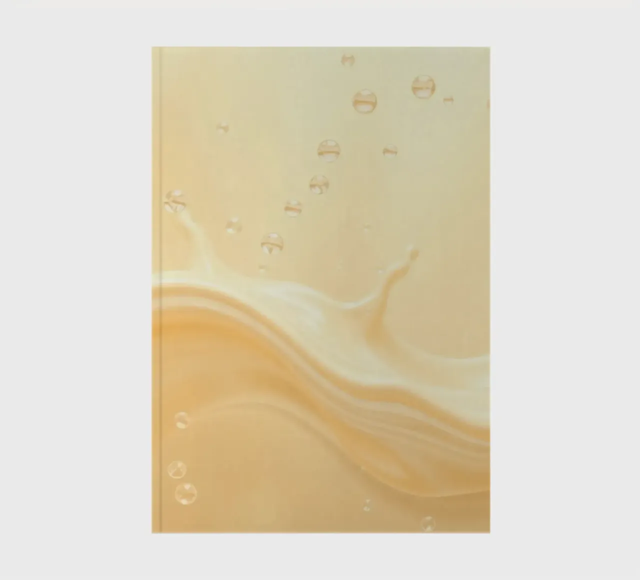 Creamy fluid splash creates dynamic abstract patterns notebook by DesignDoodle