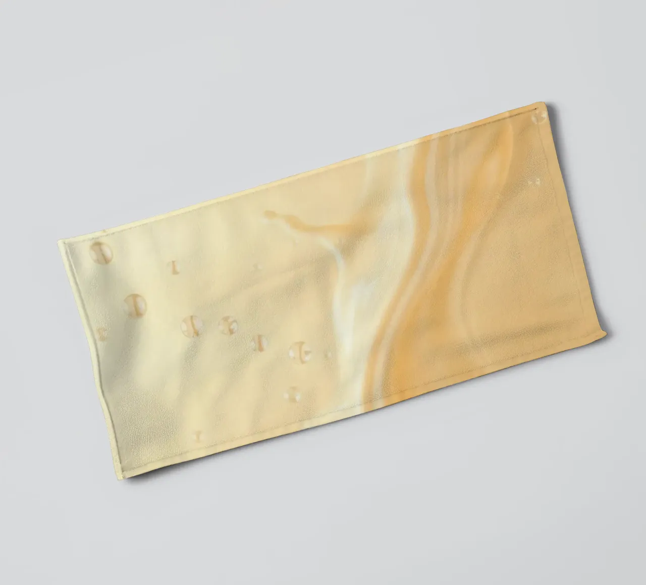 Creamy fluid splash creates dynamic abstract patterns towel by DesignDoodle