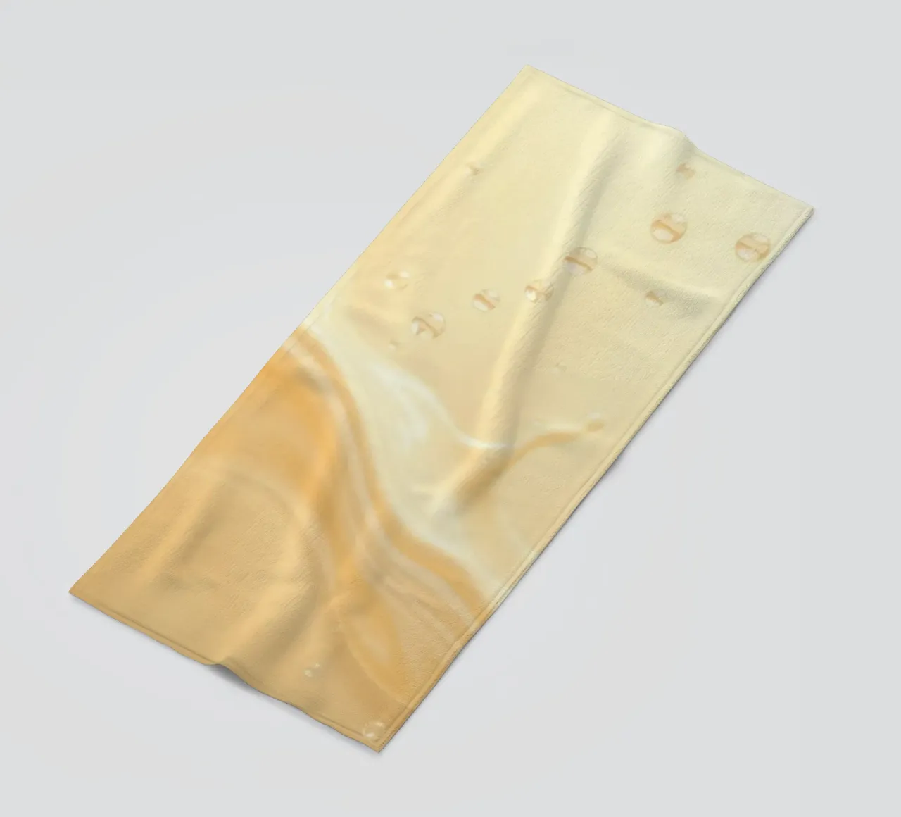 Creamy fluid splash creates dynamic abstract patterns beach towel by DesignDoodle