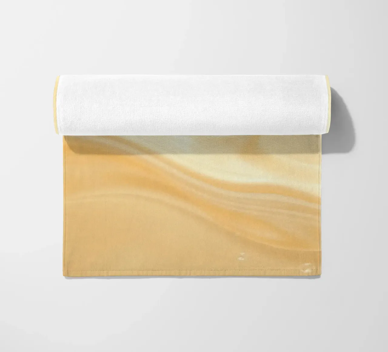 Creamy fluid splash creates dynamic abstract patterns beach towel by DesignDoodle