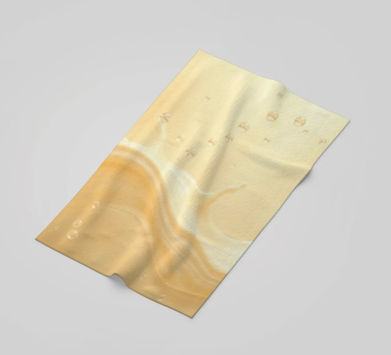 Creamy fluid splash creates dynamic abstract patterns beach towel by DesignDoodle