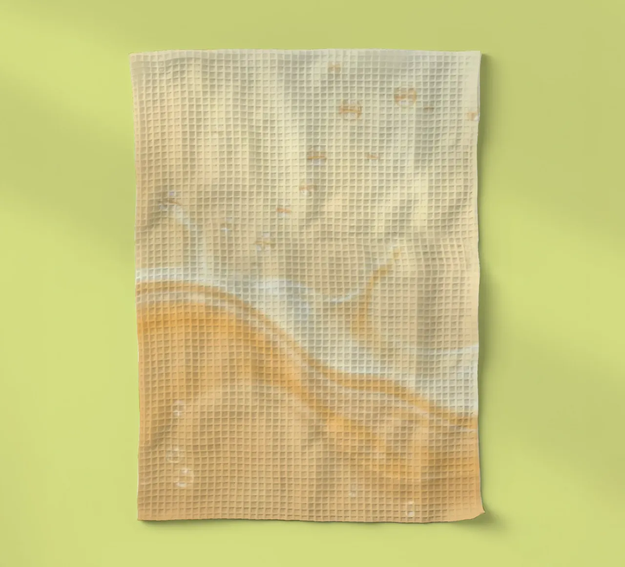 Creamy fluid splash creates dynamic abstract patterns tea towel by DesignDoodle