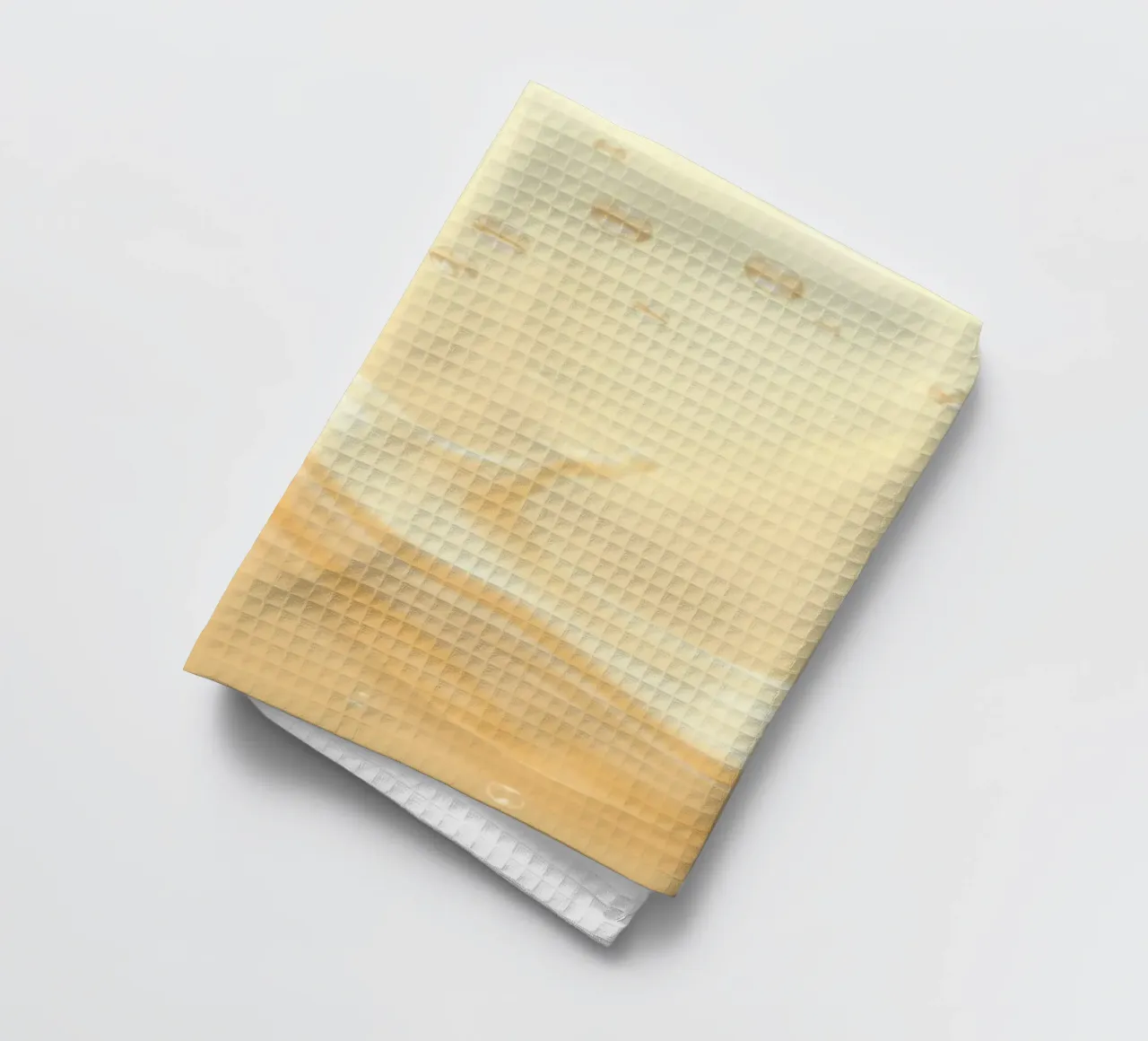 Creamy fluid splash creates dynamic abstract patterns tea towel by DesignDoodle