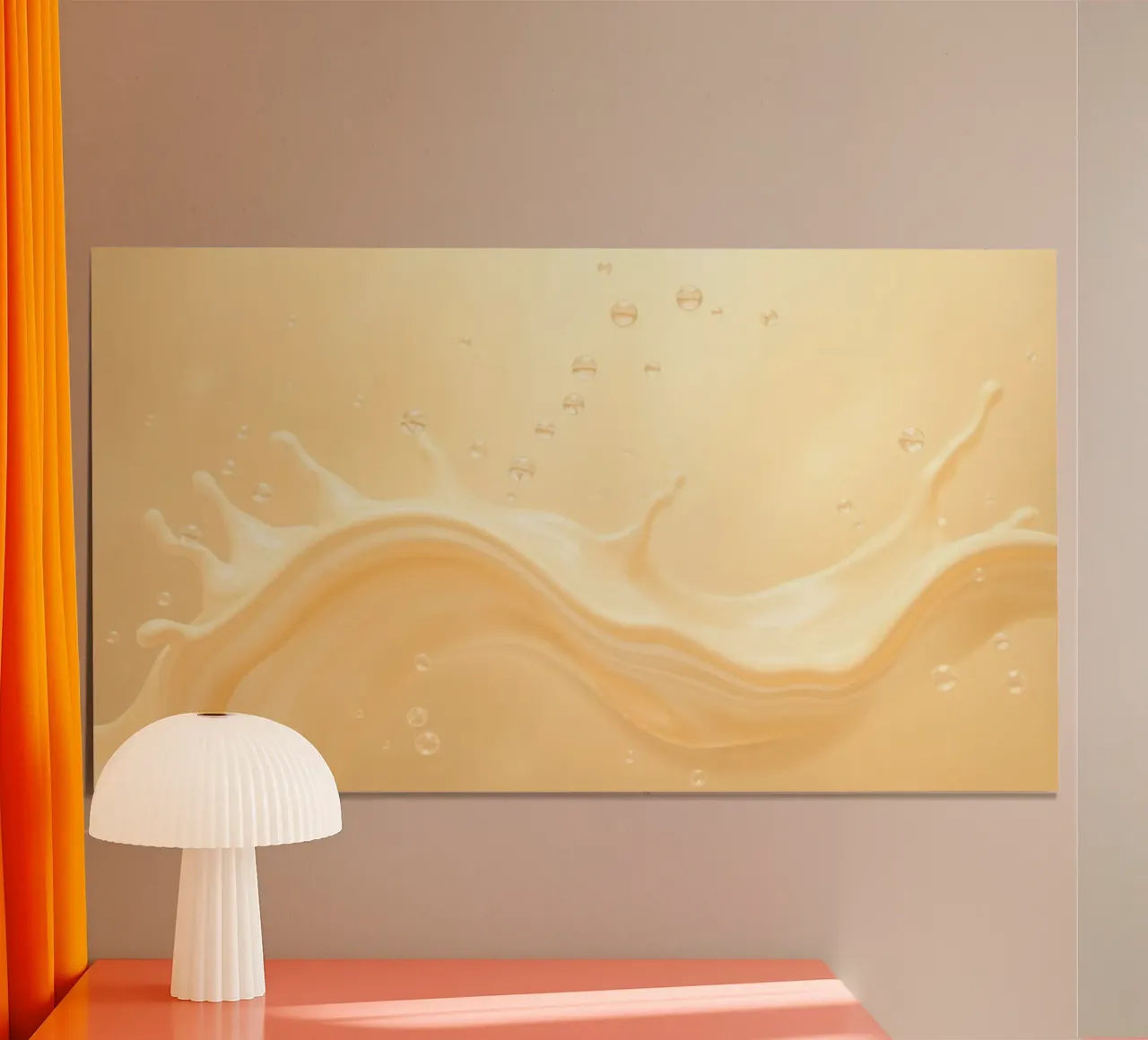 Les éclaboussures fluides et crémeuses créent des motifs abstraits dynamiques hahnemühle de DesignDoodle