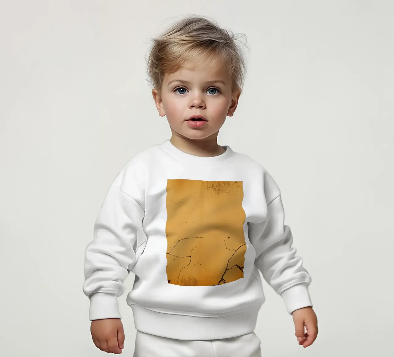 Squisito disegno astratto con un'esclusiva texture screpolata felpa neonato da DesignDoodle