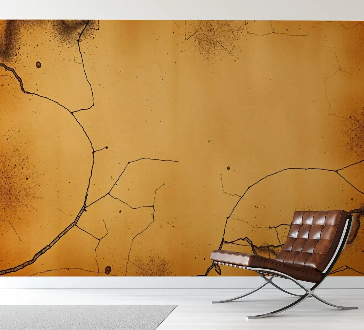 Exquisite abstract design featuring unique cracked texture photo wallpaper by DesignDoodle